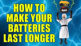 Tips to Make Your Batteries Last Longer — Extends Battery Life SIGNIFICANTLY [upl. by Ecnerret]