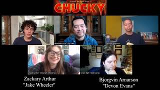 Zackary Arthur and Bjorgvin Arnarson Interview for SYFYs Chucky S2 [upl. by Odnanreh]