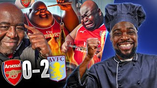 WE GOT BIGGER FISH TO FRY WE GOT IT ALL IN OUR HANDS EX COOKS ROBBIE  Arsenal 02 Aston Villa [upl. by Ennayk400]