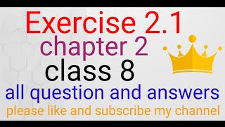 chapter 2  class 8  exercise 21 question and answers linear equations in one variable 🙏🏻🙏🏻🙏🏻 [upl. by Enelyw]