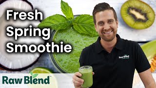 How to make a Fresh Spring Smoothie in a Vitamix Blender  Recipe Video [upl. by Justus]