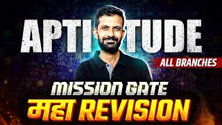 General Aptitude One Shot  All Branches  Maha Revision  GATE Exam Preparation 2024 [upl. by Sherlock]