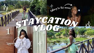 VACATION STAYCATION VLOG How I Ran Away From TIME [upl. by Lashoh613]