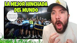 Español REACCIONA a Así habla el mundo de Argentina  La mejor hinchada indiscutida [upl. by Ecienahs974]