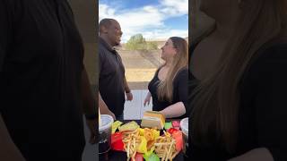 Rock Paper Scissors TikTok Challenge Hubby was mad😆 foodchallenge rockpaperscissors mcdonalds [upl. by Irvine]