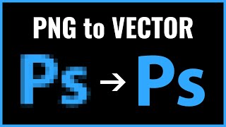 How to Convert PNG to Vector in Photoshop 2024 [upl. by Adelpho]