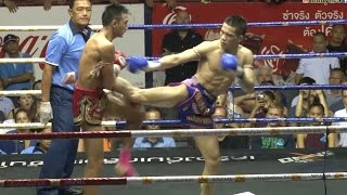 Muay Thai Fight  Petmorrakot vs Kwankhao Rajadamnern Stadium Bangkok  9th September 2015 [upl. by Zirkle]