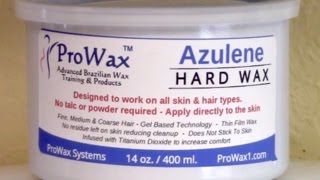 Azulene Hard Wax DemoReview from ProWax [upl. by Amar]