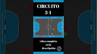 Circuito para mejorar movimientos Sistema 3 1 Fútbol sala shorts [upl. by Mccarthy593]