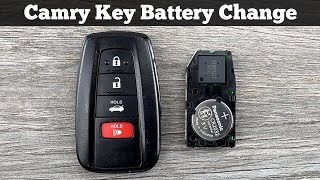 How To Change Toyota Camry Remote Key Fob Battery 2018  2024 DIY Replace Replacement Tutorial [upl. by Swehttam]