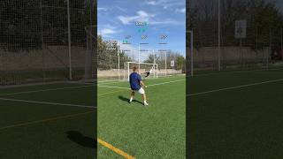 Diferentes ÁNGULOS 🧤📐Reto de PORTERO🧤⚽️ shorts viralvideo football soccer goalkeeper [upl. by Marozas]