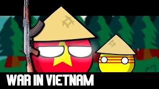 The Vietnam War in 24 seconds  Countryballs Animation [upl. by Hgielhsa]