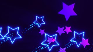 Neon Flying Stars Background video  Footage  Screensaver [upl. by Martha551]