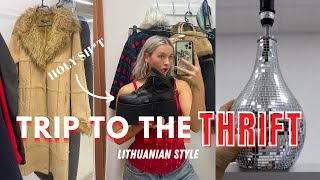 TRIP TO THE THRIFT  KNIT HEAVEN IN LITHUANIA [upl. by Anoirtac]