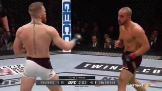 Conor McGregor vs Alvarez Knockout UFC205 [upl. by Hgeilhsa172]