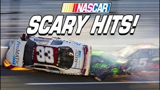 NASCAR Scary Crashes [upl. by Yendys]