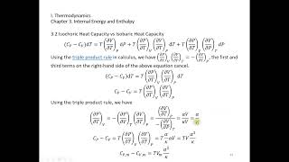 3 2 Isochoric Heat Capacity vs Isobaric Heat Capacity [upl. by Littman323]