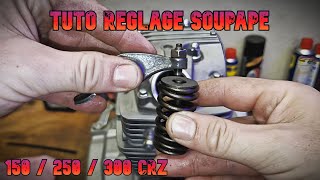 TUTO REGLAGE SOUPAPE DIRT 150  250  300 CRZ [upl. by Knight]