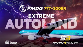 PMDG 777300ER EXTREME AUTOLAND TUTORIAL microsoftflightsimulator msfs2020 msfs [upl. by Lil]