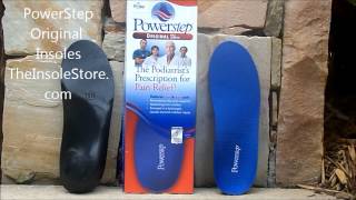 Powerstep Original Insoles amp Orthotics Review  TheInsoleStorecom [upl. by Berton69]