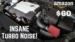 20 VW TDI Intake Before amp After Sounds [upl. by Aleihs]