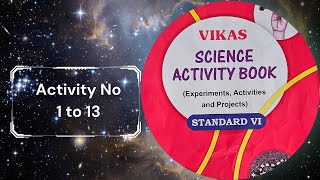 Vikas Science Activity Book Answers  Std 6  Activity No 1 to 13 Maharashtra board mahaboard [upl. by Farley]