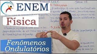 REVISÃO ENEM FÍSICA  Tópico 04 Fenômenos Ondulatórios [upl. by Ayvid]