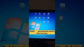 Folder 📁 permanently delete shortcut key folder computer asmrvideo viralvideo shortsvideo [upl. by Eceertal]