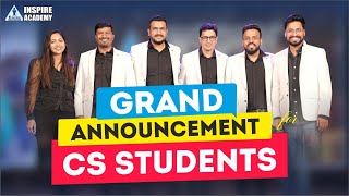 GRAND ANNOUNCEMENT FOR CS STUDENT  BY TEAM INSPIRE [upl. by Kosiur]