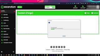 How to install custom modpacks for Exaroton TUTORIAL [upl. by Tymes]