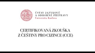 Czech Language Certificate Exam CCE Official Guidelines in Czech language with Subs [upl. by Ripp]