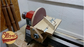 Adjustable Disc Sander and Miter Gauge for a Lathe [upl. by Soma741]