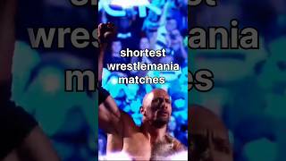 part 1 top 10 shortest wrestlemania matches shorts wwe [upl. by Chu172]