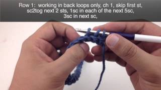 NSAD Classic Back Loop Single Crochet Ripple Stitch [upl. by Sayed]