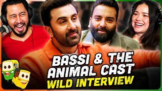 Bassi amp The ANIMAL Cast Interview REACTION  Ranbir Kapoor  Anil Kapoor  Bobby Deol [upl. by Eldwon927]