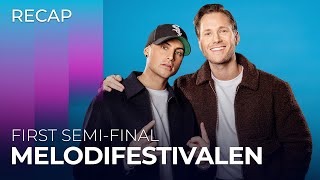 Melodifestivalen 2024 Sweden  First SemiFinal  RECAP [upl. by Maroney]