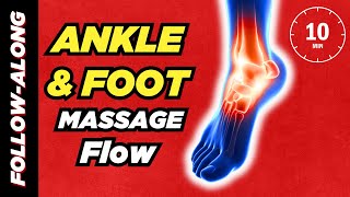 10Minute Ankle amp Foot Massage FollowAlong [upl. by Lilac]