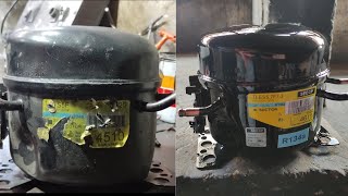 How To Restore Antique Refrigerator Compressor  Reconditioning of An Old German Fridge Compressor [upl. by Finkelstein]