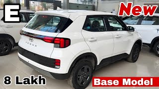 UPDATED ✅️ Hyundai Venue E Base Model 2024  Value For Money Venue Base Model White Colour Review [upl. by God]