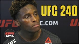 Hakeem Dawodu talks headkick KO wants to be new face of Canadian MMA  UFC 240  ESPN MMA [upl. by Meraree]