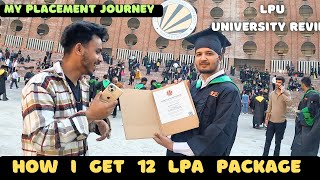 My 12 Lakh Placement Journey  LPU Convocation 2024  LPU Placement  LPU Review  LPU University [upl. by Greenfield]