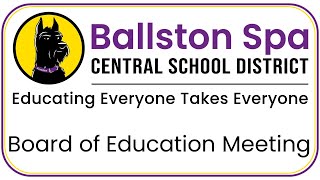 Ballston Spa Board of Meeting  November 20 2024 [upl. by Eelatan]