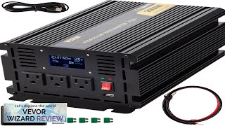 VEVOR Power Inverter 2000W Modified Sine Wave Inverter DC 24V to AC Review [upl. by Elyag]