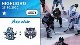 25102020  Highlights  HC Landsberg Riverkings vs EV Lindau Islanders [upl. by Ennahgem]