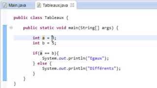 PROGRAMMER EN JAVA Débutant  50  Comparaison de tableaux [upl. by Fafa549]