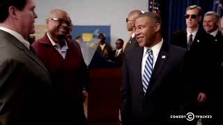 Key amp Peele Obama Presidential Handshake Scene [upl. by Atalante]