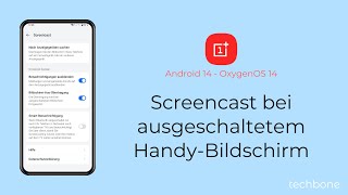 ScreencastÜbertragung bei ausgeschaltetem HandyBildschirm  OnePlus Android 14  OxygenOS 14 [upl. by Aneeuqal36]