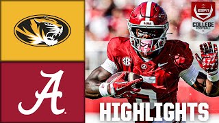 Missouri Tigers vs Alabama Crimson Tide  Full Game Highlights  ESPN College Football [upl. by Luana]