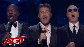 EPIC Simon Cowell Sings Duet with Howie Mandel and Terry Crews on Americas Got Talent Metaphysic [upl. by Mcwherter]