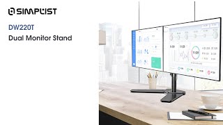 Kaloc DW220T Dual Arm Monitor Desk Mount Stand by Simplist [upl. by Iznyl208]